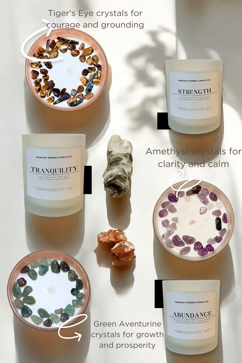 Tranquility: Amethyst Infused Crystal Candle