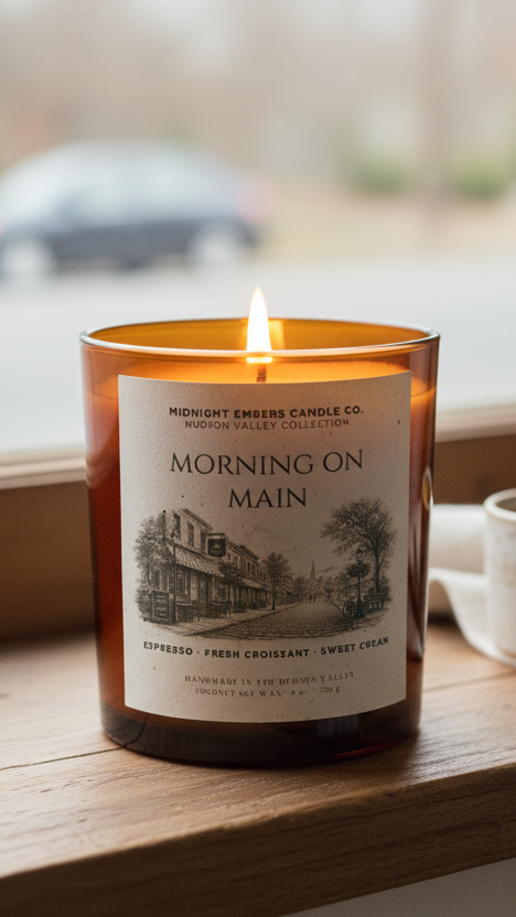 Morning on Main 8 oz. Candle | Hudson Valley Collection