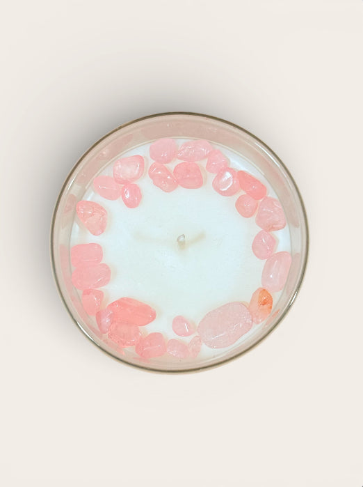 Devotion: Rose Quartz Infused Candle