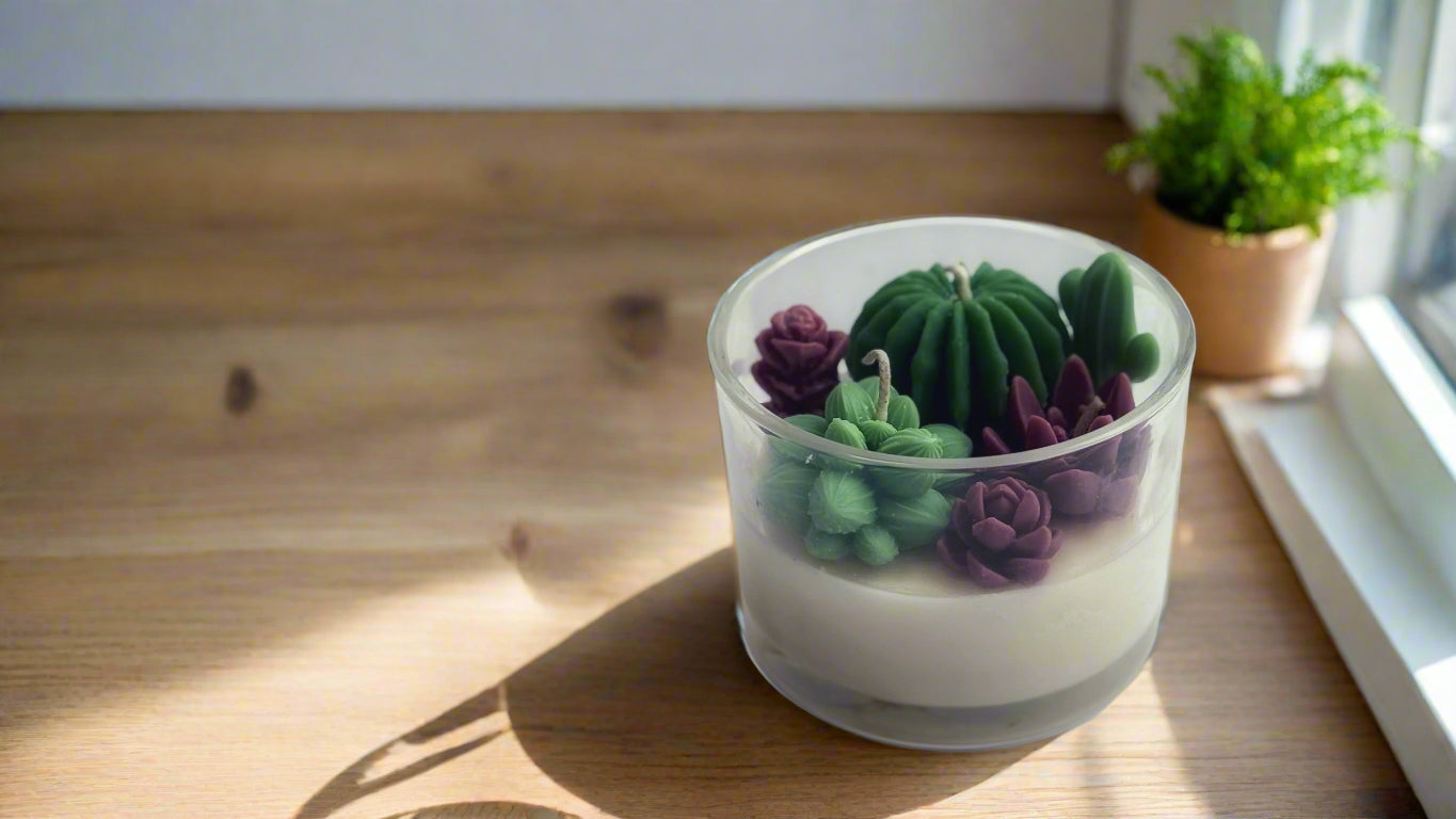 Desert Blossom Succulent Candle - 10 oz.