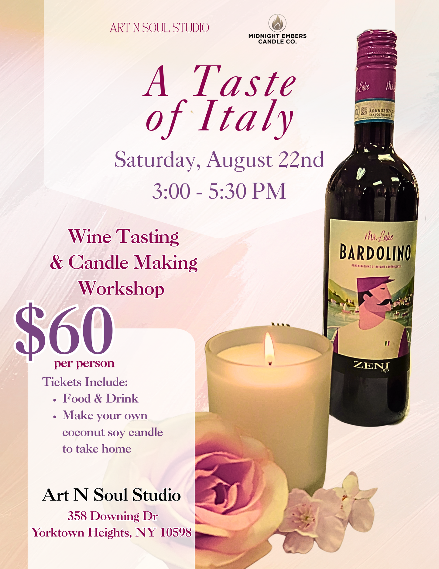 August Candle Making Workshop | Saturday, August 22