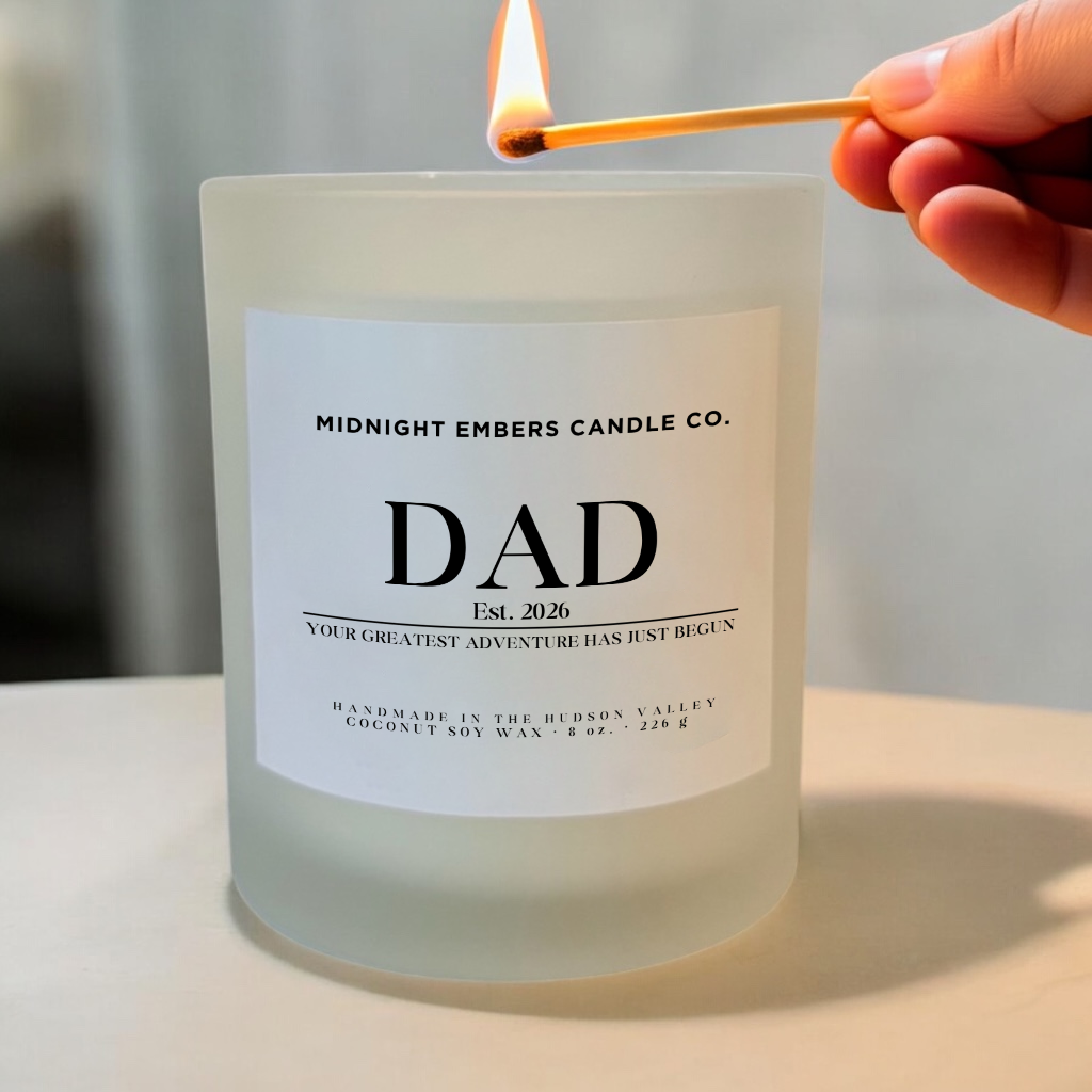 First Father's Day Candle