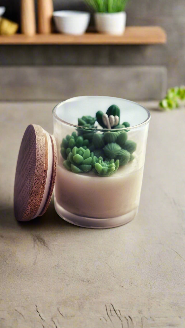 Desert Blossom Succulent Candle - 8 oz.