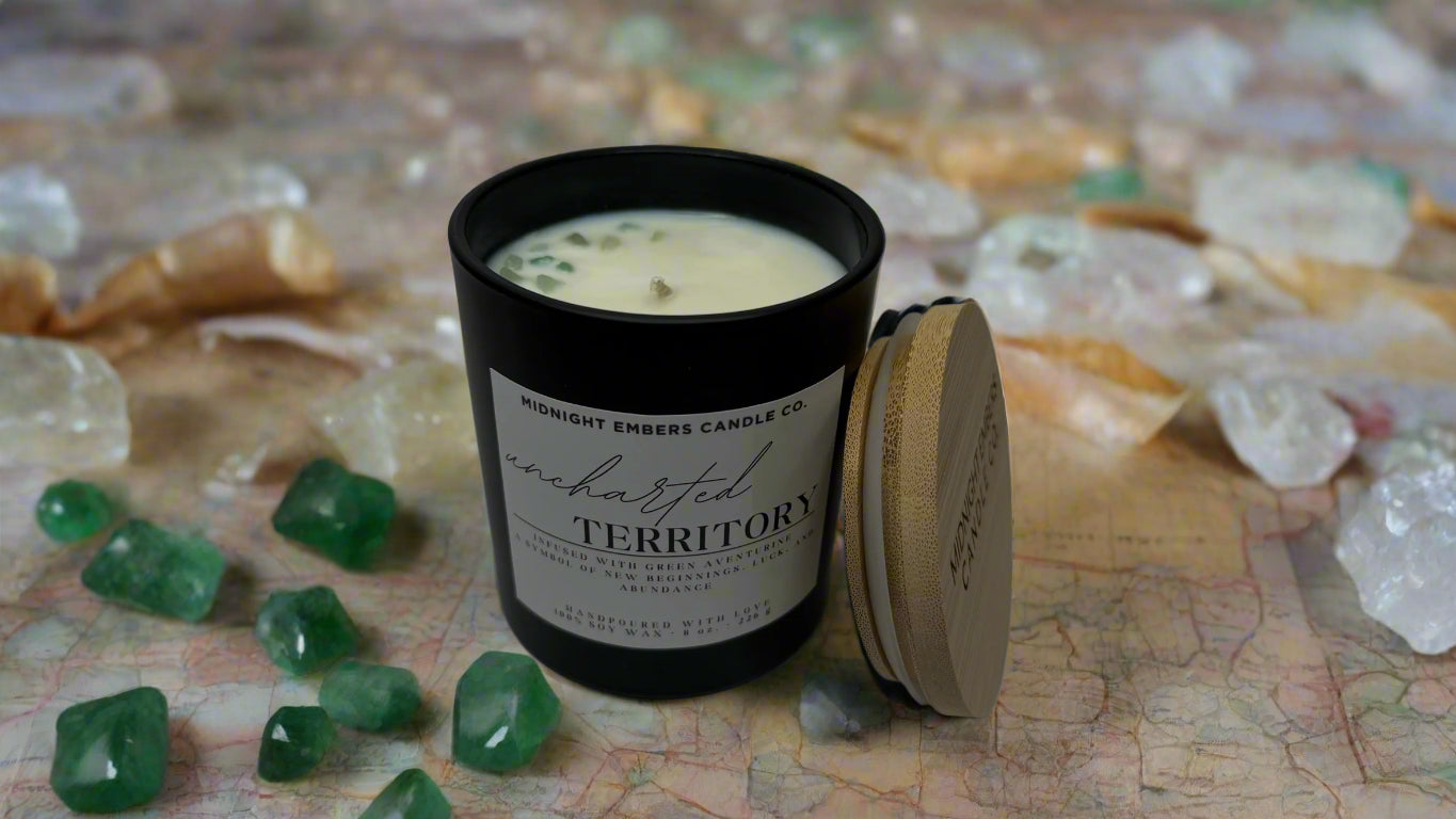 Uncharted Territory Crystal Candle