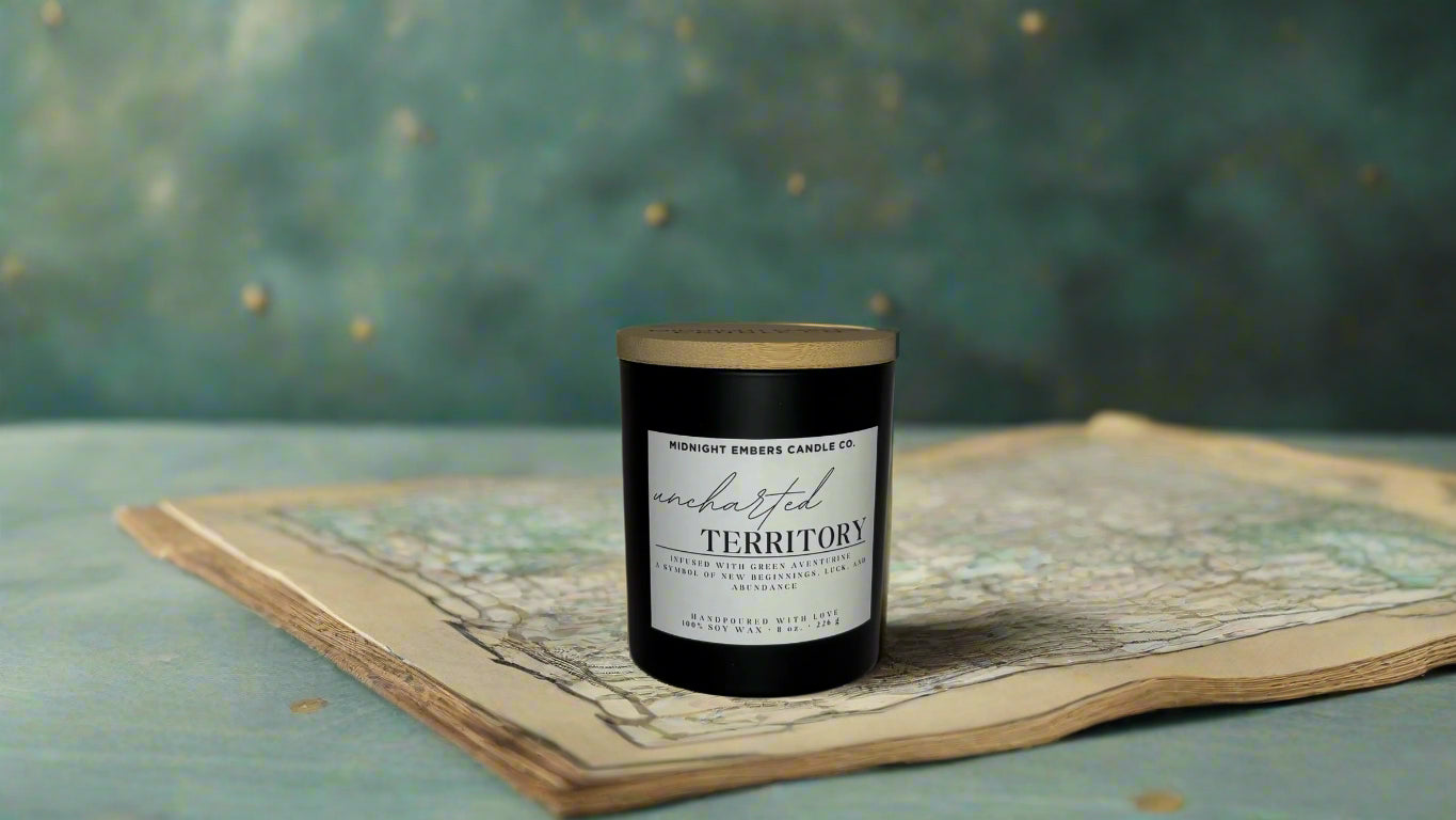 Uncharted Territory Crystal Candle