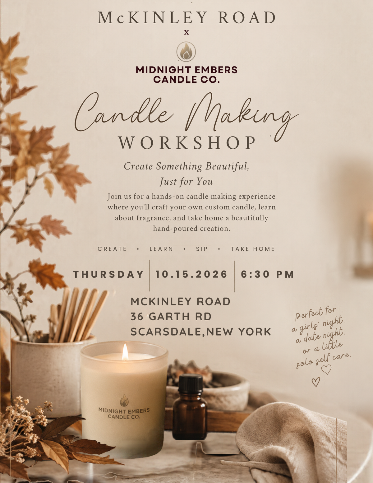 Candle Making Workshop at McKinley Road