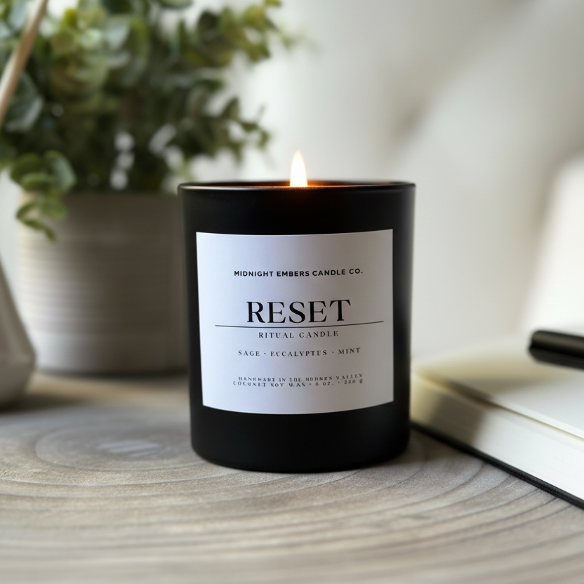 Reset Ritual Intentions Candle