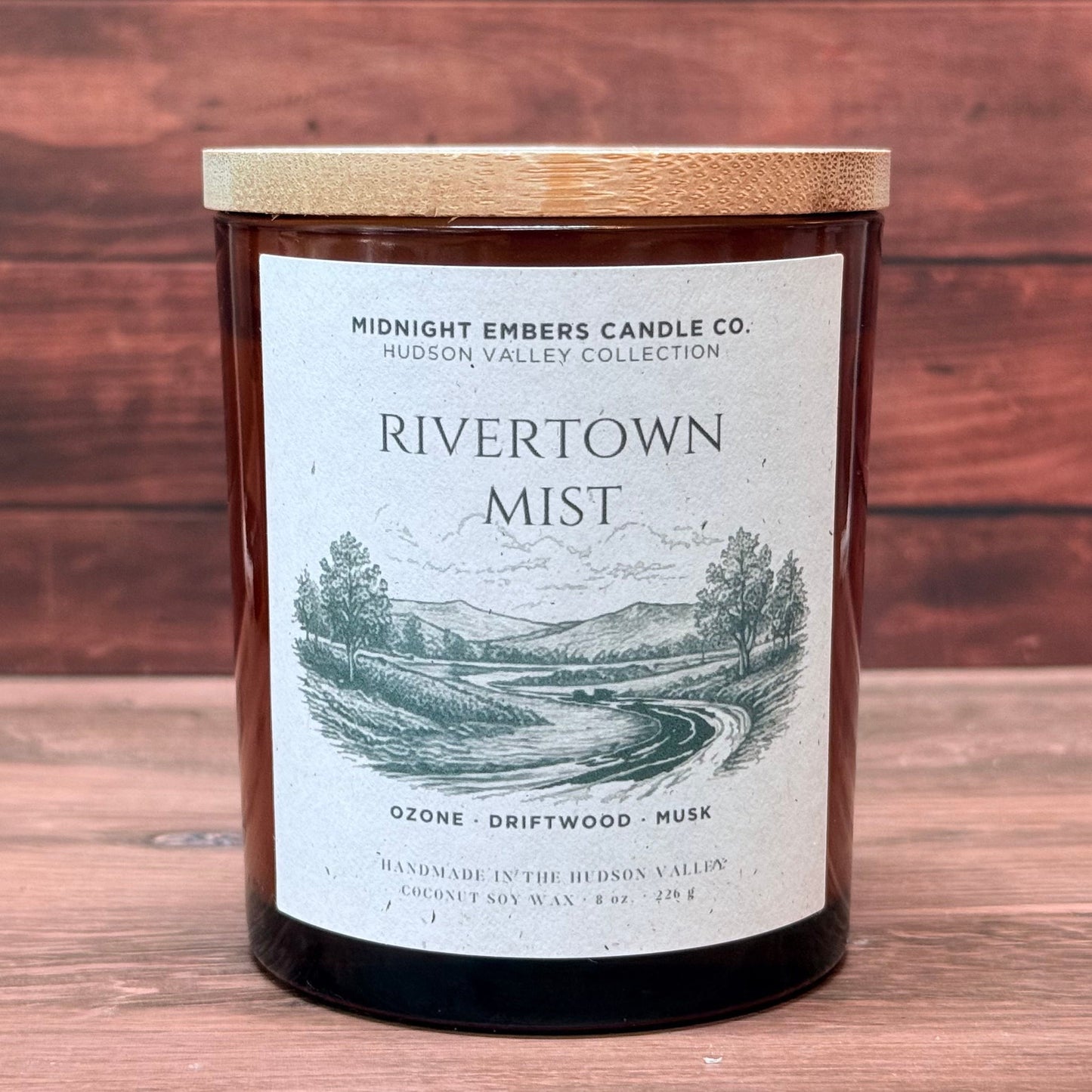 Rivertown Mist 8 oz. Candle | Hudson Valley Collection