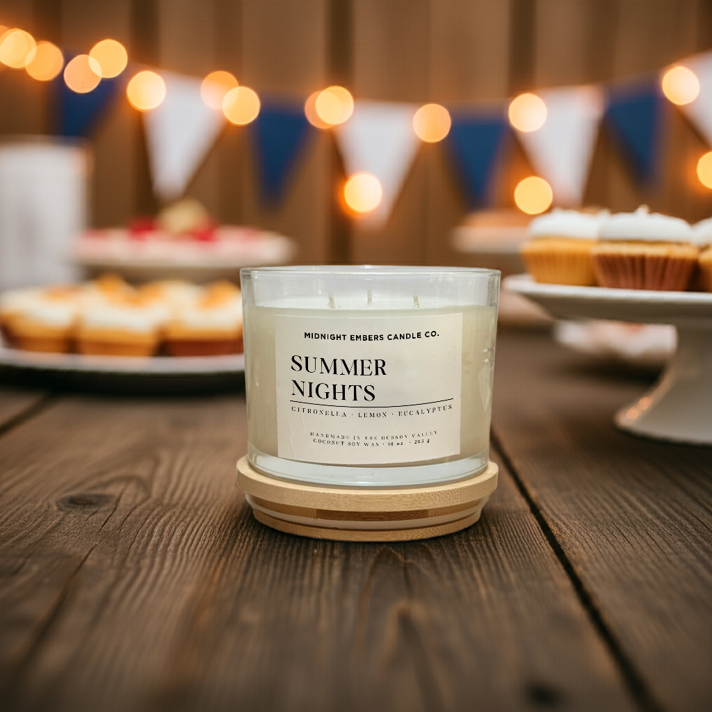 Summer Nights Outdoor Citronella Candle | 3 Wick Candle