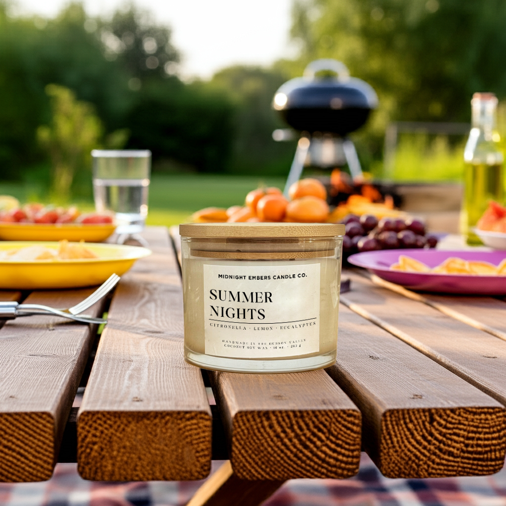 Summer Nights Outdoor Citronella Candle | 3 Wick Candle