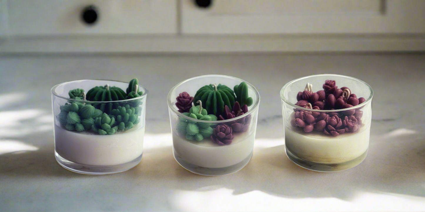 Desert Blossom Succulent Candle - 10 oz.