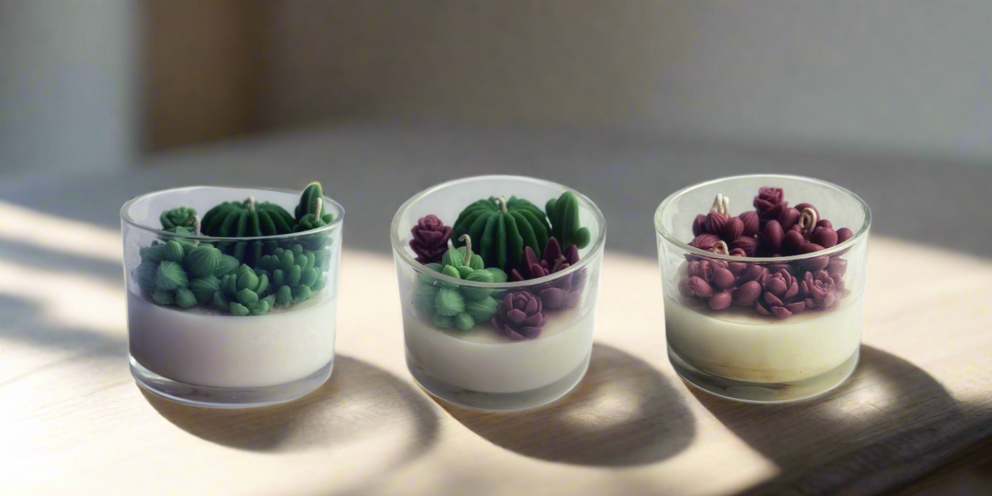 Desert Blossom Succulent Candle - 10 oz.