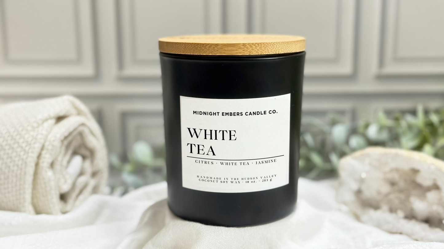 White Tea Candle | 12 oz. | Coconut Soy Candle | Inspired by Westin Hotels®