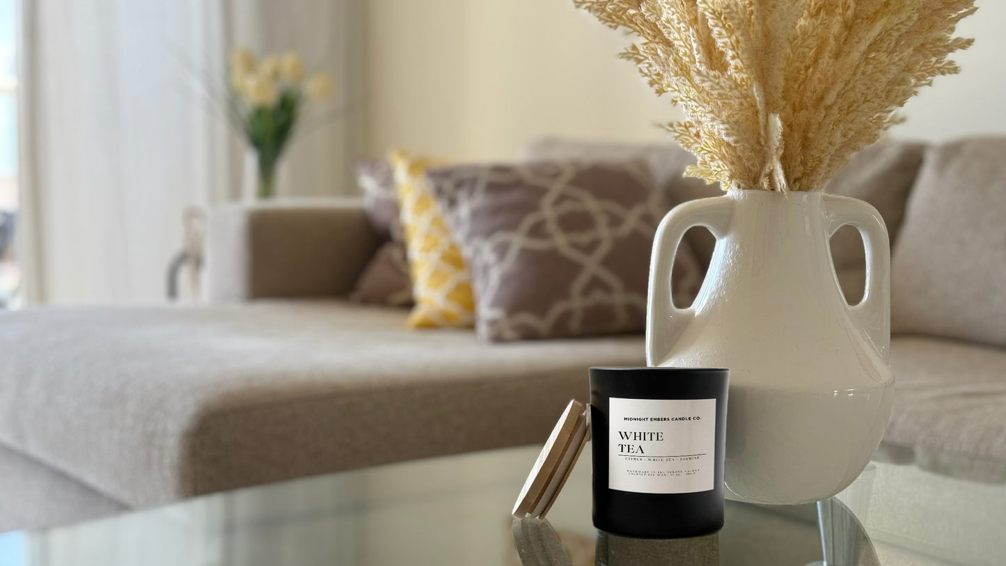 White Tea Candle | 12 oz. | Coconut Soy Candle | Inspired by Westin Hotels®