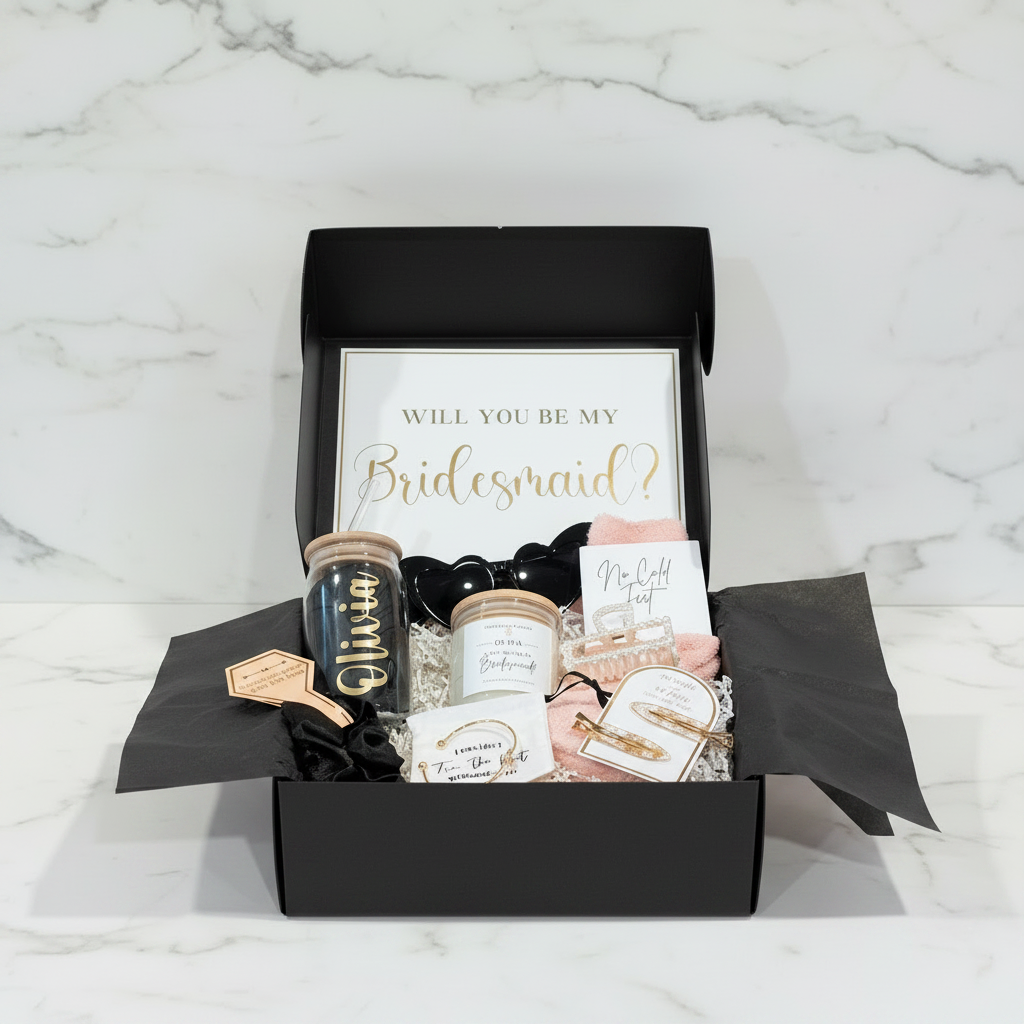 Bridesmaid Gift Set - Black Box Swap