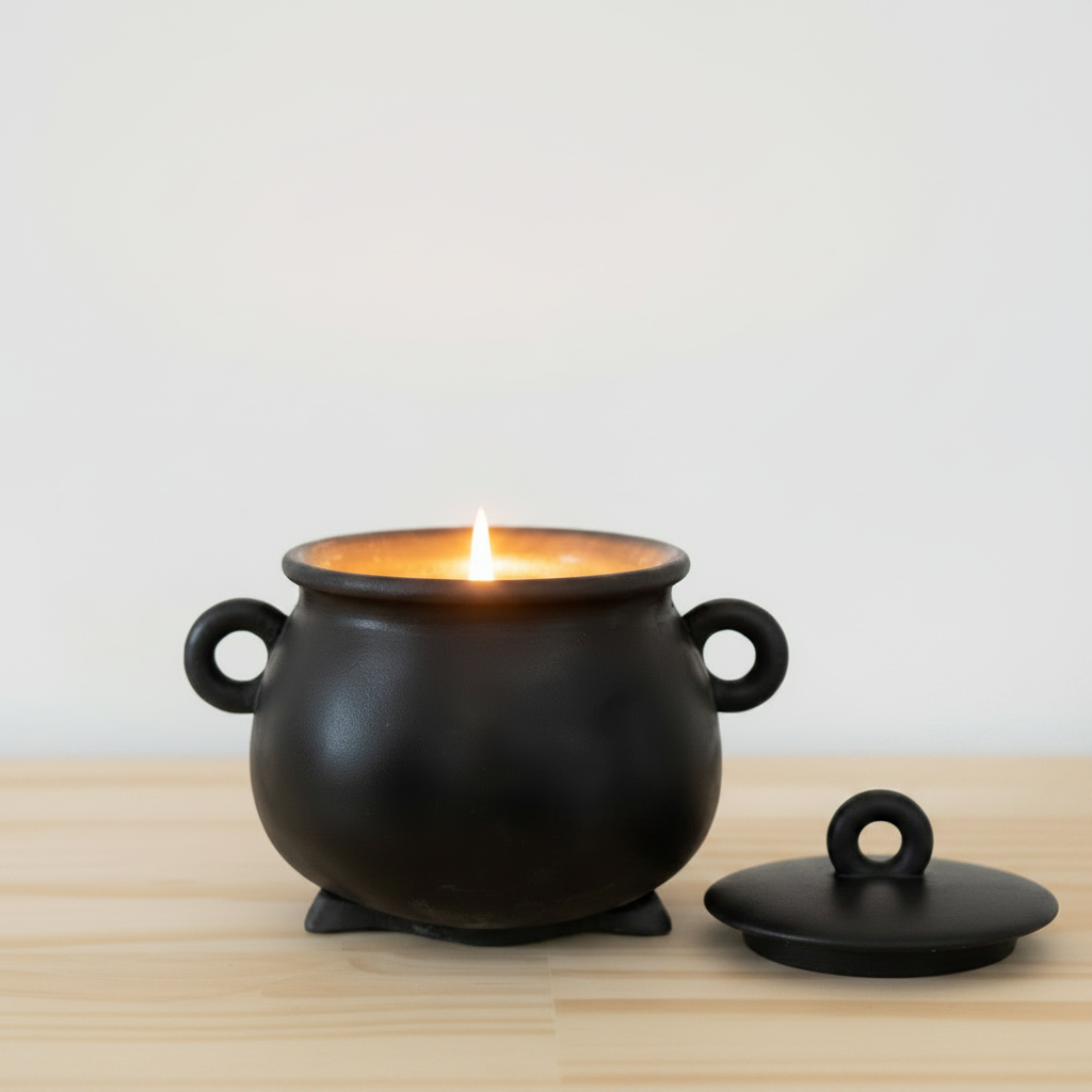 Cauldron + Lid Flat — White Background