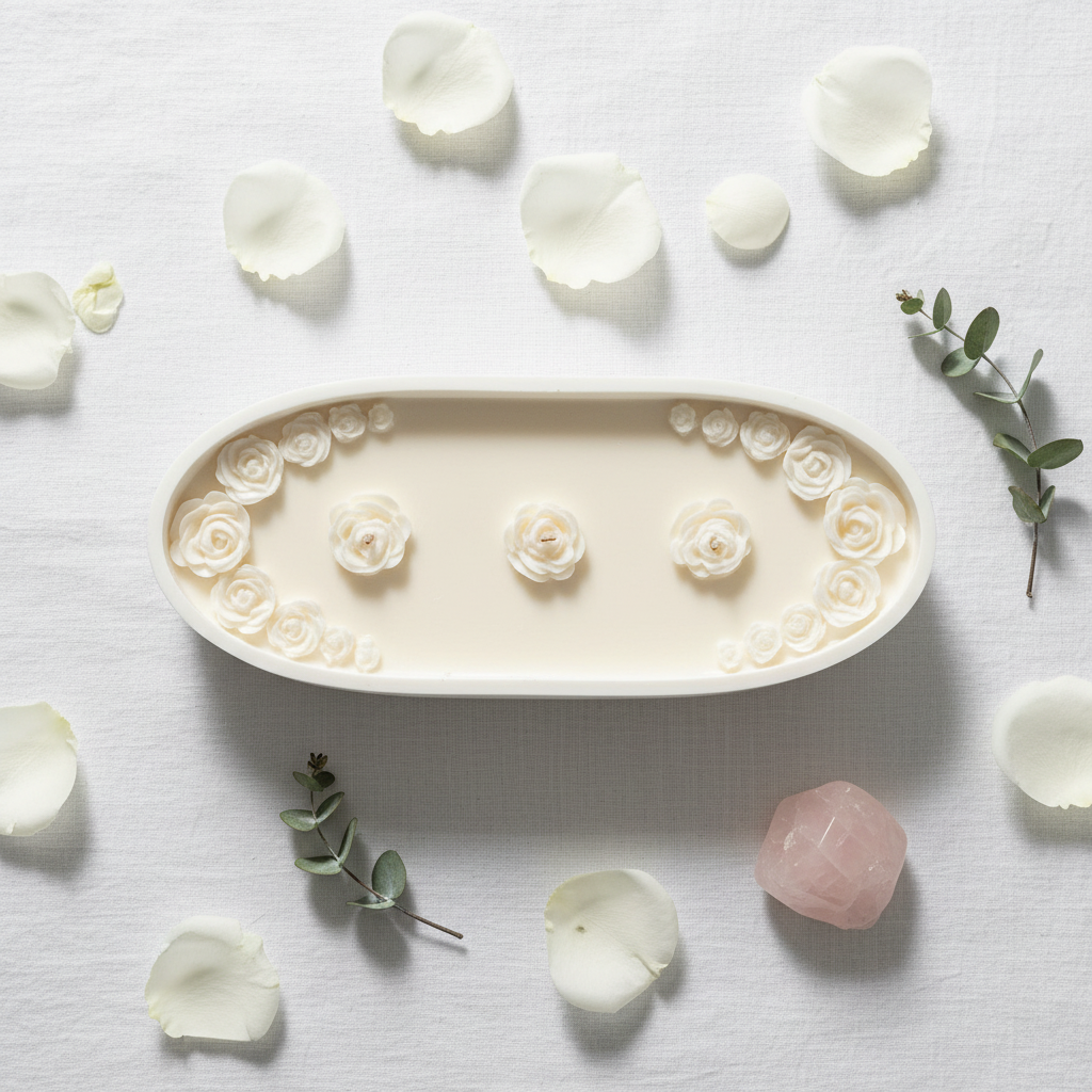 Dough Bowl Candle - Overhead Flat Lay