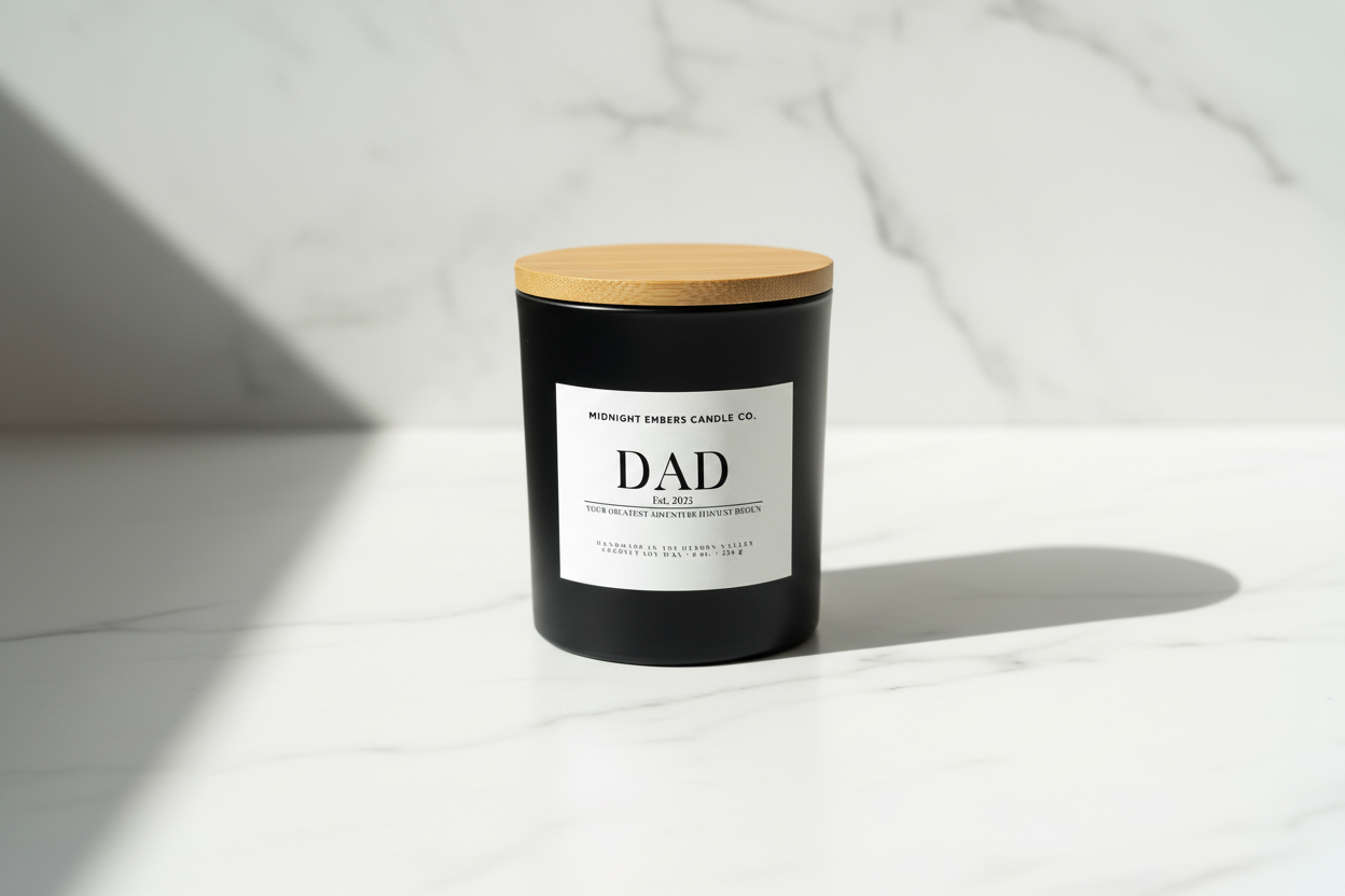 First Father's Day - Matte Black Editorial
