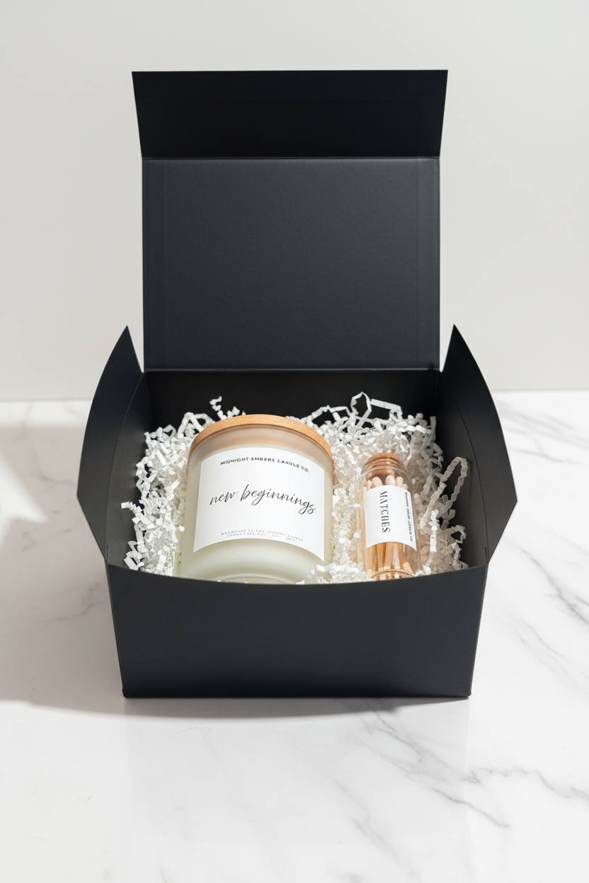 New Beginnings Box with Candle - Editorial