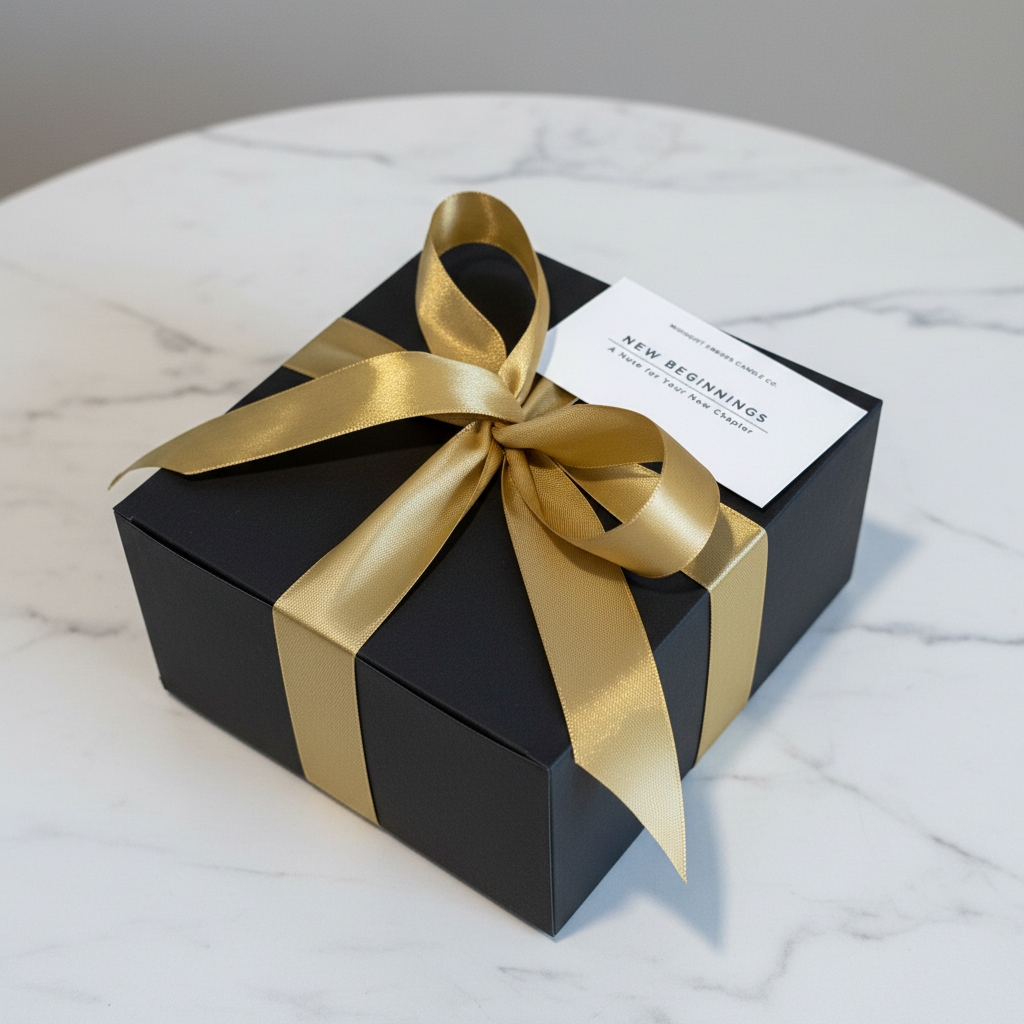 New Beginnings Gift Box on Marble