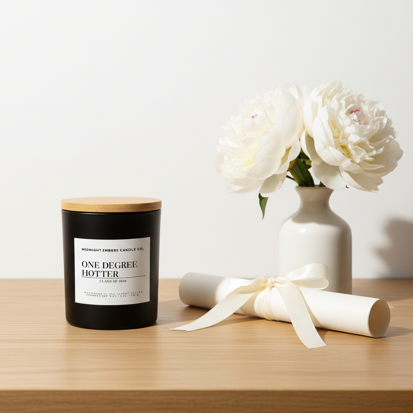 One Degree Hotter - Graduation Desk with Diploma & Peonies