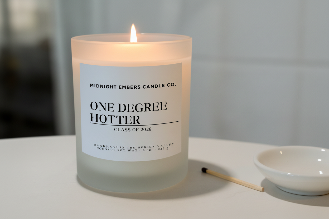One Degree Hotter - Lit Candle