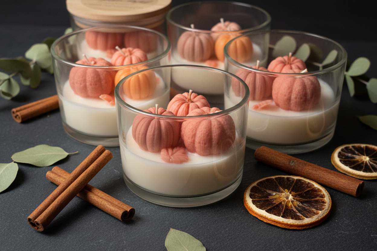 Pumpkin Patch Candle - Close Up Cluster