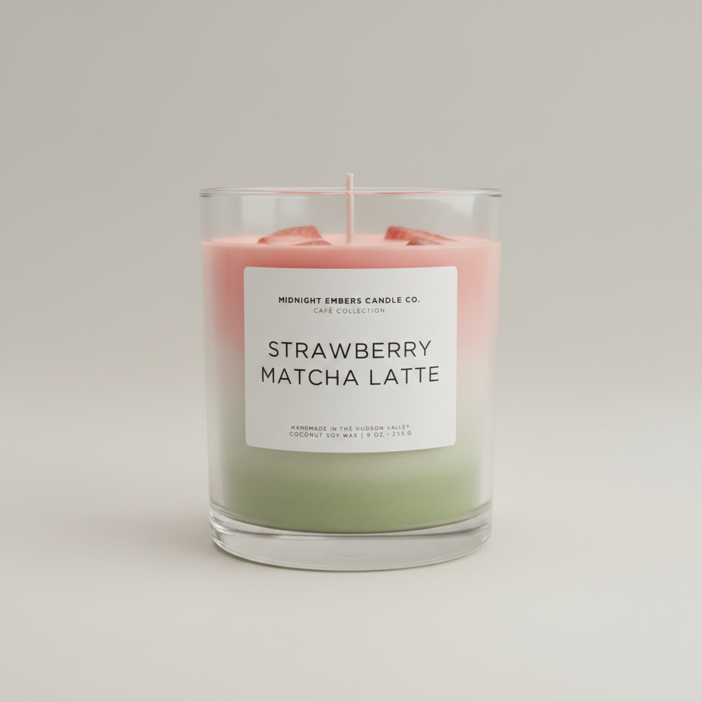 Strawberry Matcha Latte – Studio Shot