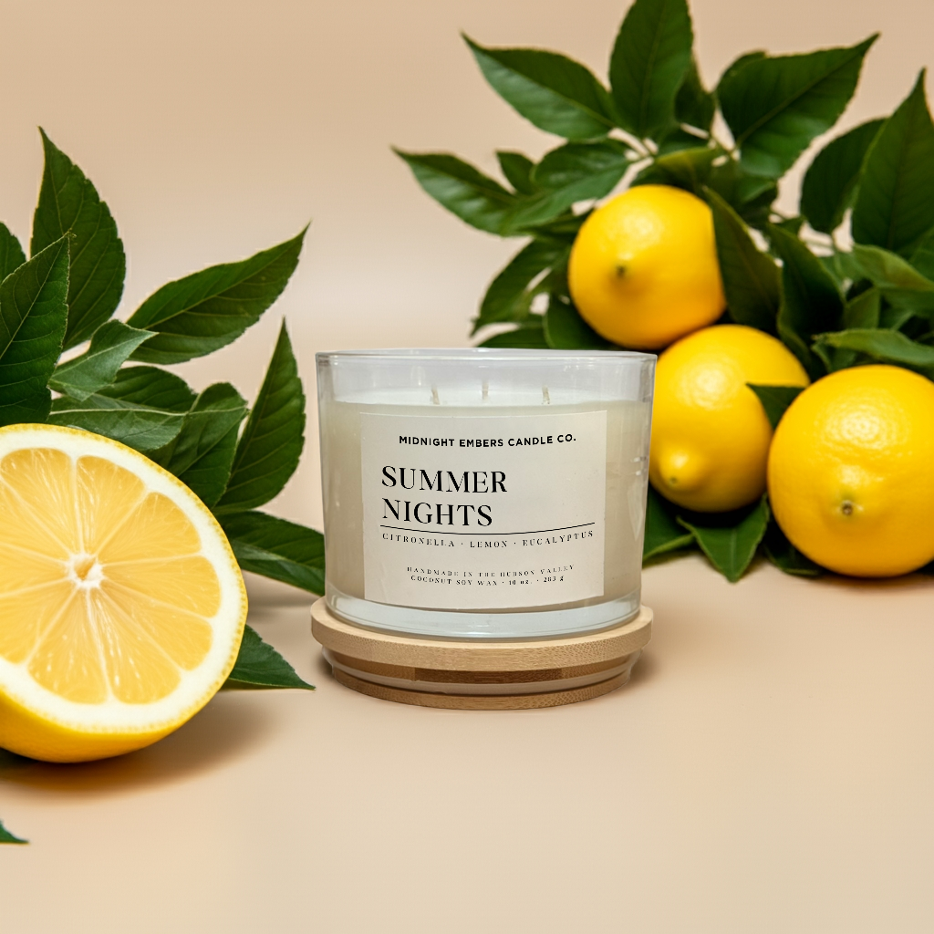 Summer Nights Outdoor Citronella Candle | 3 Wick Candle