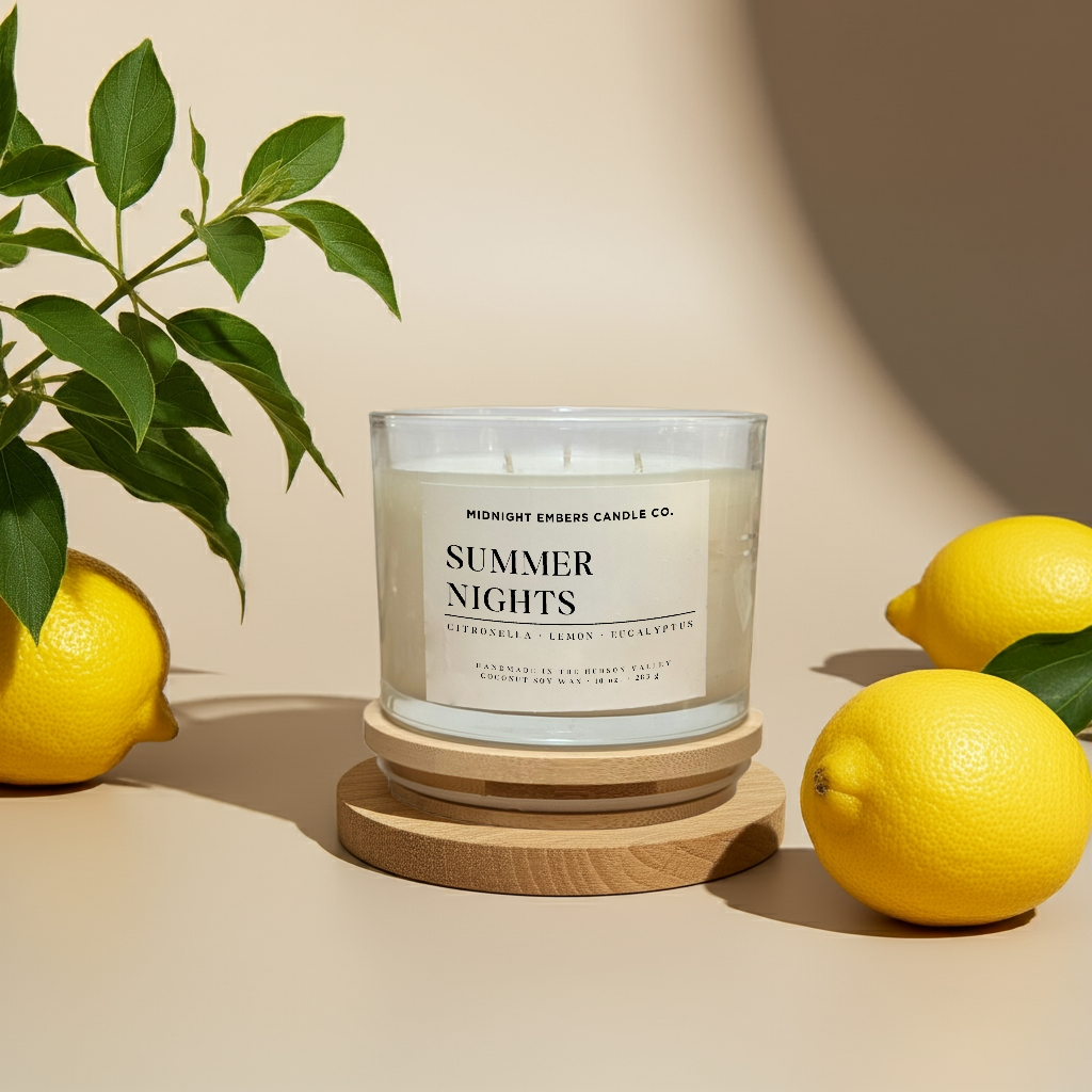 Summer Nights Outdoor Citronella Candle | 3 Wick Candle
